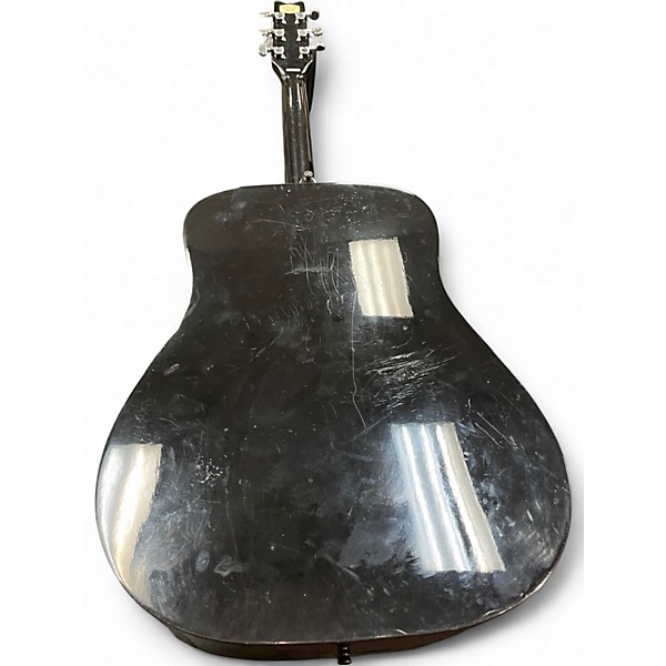 Used Washburn D-10B Black Acoustic Guitar