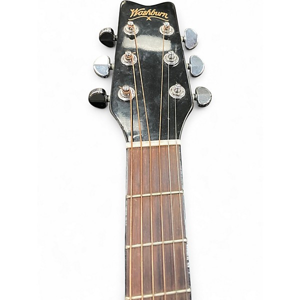 Used Washburn D-10B Black Acoustic Guitar