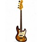 Used 2021 Fender 75th Anniversary Commemorative American Jazz Bass 2 Color Bourbon Burst Electric Bass Guitar