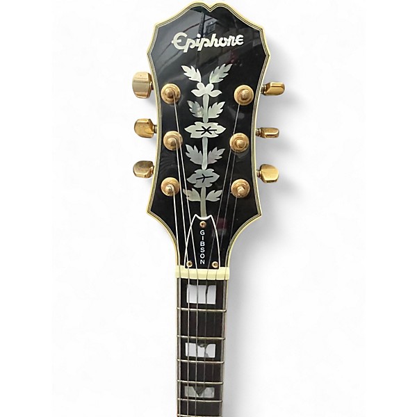 Used Epiphone Sheraton Natural Hollow Body Electric Guitar