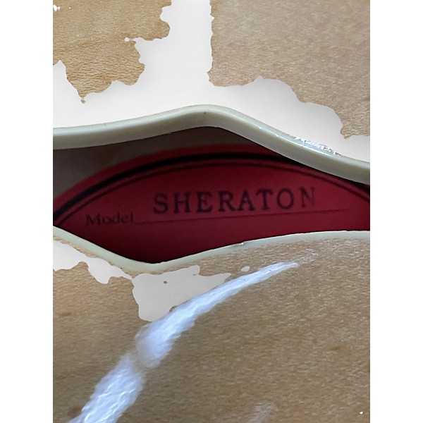 Used Epiphone Sheraton Natural Hollow Body Electric Guitar