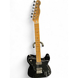Used Squier TELECASTER DELUXE Black Solid Body Electric Guitar