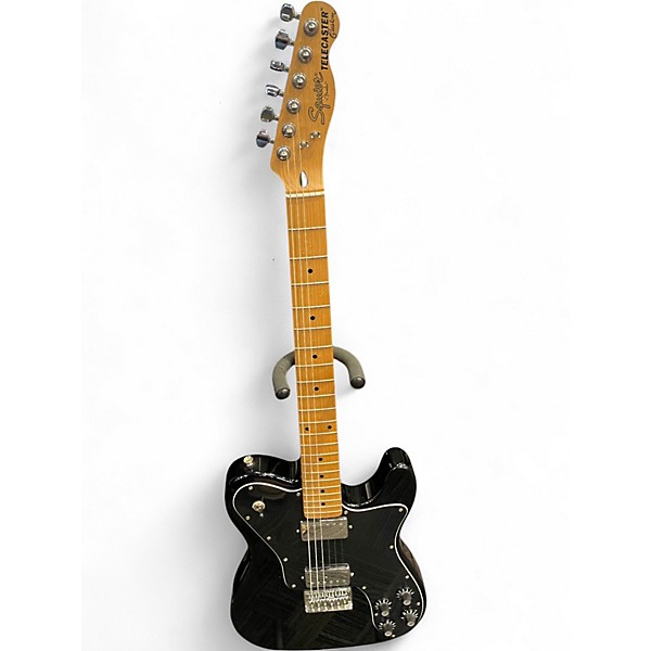 Used Squier TELECASTER DELUXE Black Solid Body Electric Guitar