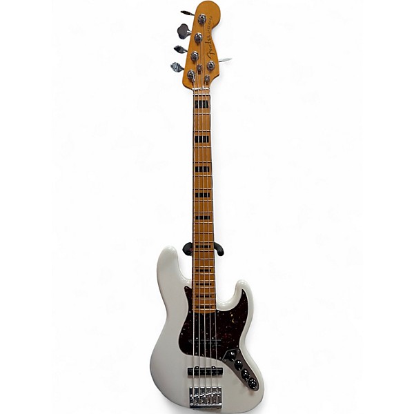 Used Fender AMERICAN ULTRA JAZZ BASS V Pearl White Electric Bass