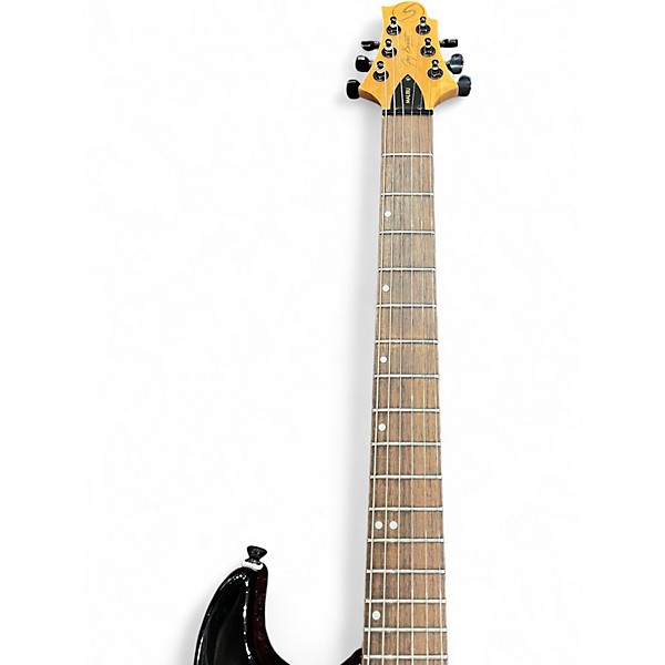 Used Samick GREG BENNET MALIBU Black and White Solid Body Electric Guitar