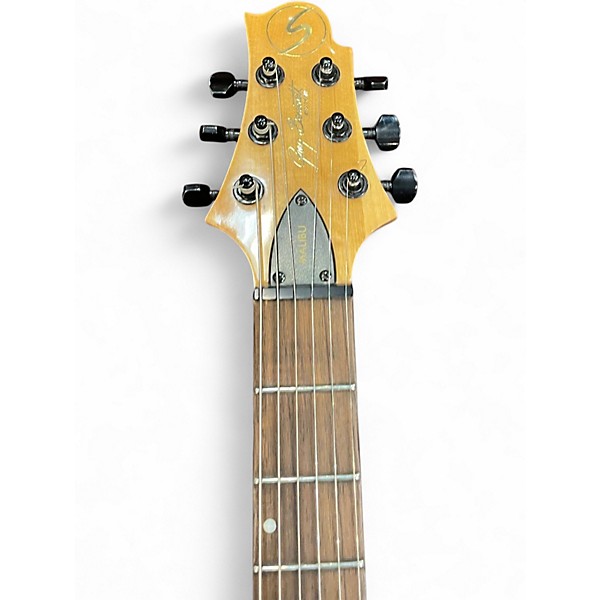 Used Samick GREG BENNET MALIBU Black and White Solid Body Electric Guitar