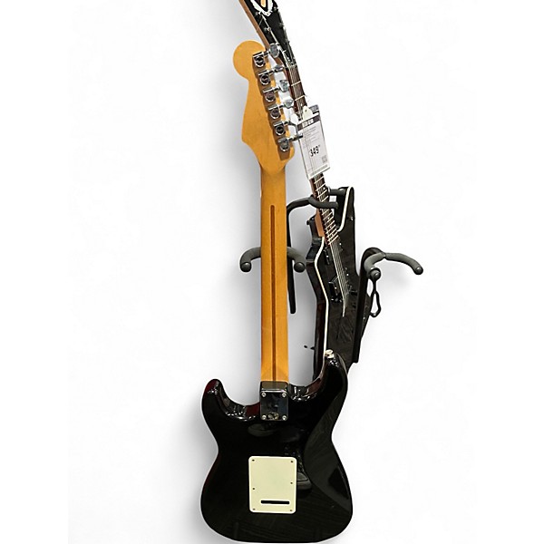 Used Fender Standard Stratocaster Black Solid Body Electric Guitar