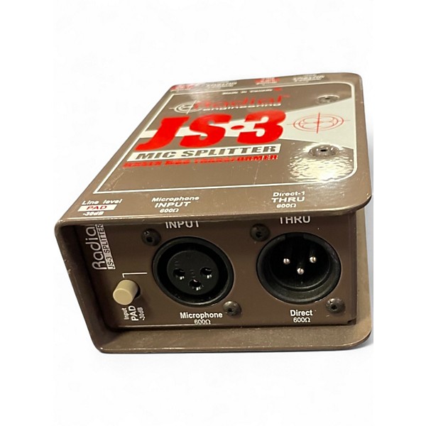 Used Radial Engineering JS-3 Mic Splitter Audio Converter