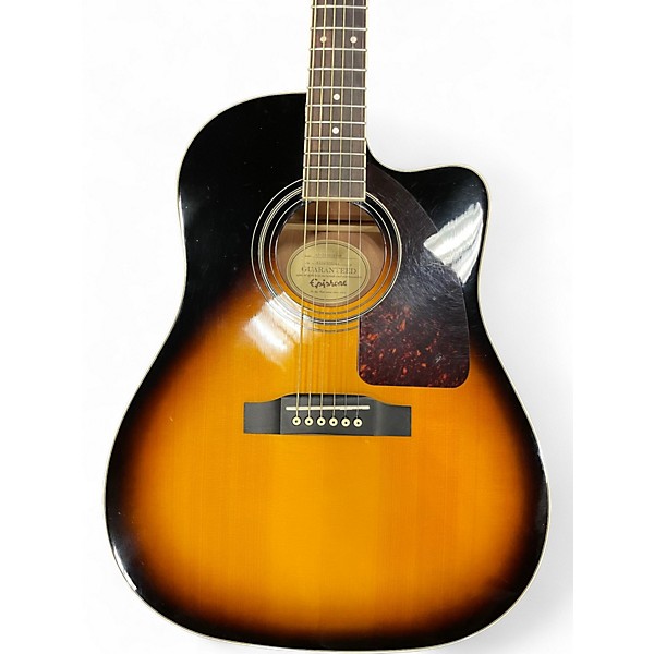 Used Epiphone AJ220SCE Vintage Sunburst Acoustic Electric Guitar