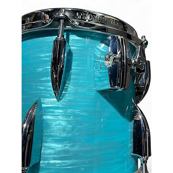 Used SONOR 8X7 Vintage Beech California Blue Drum