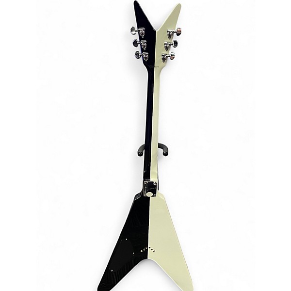 Used Dean Michael Schenker Standard Black and White Solid Body Electric Guitar