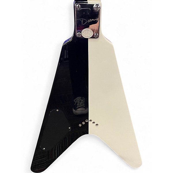 Used Dean Michael Schenker Standard Black and White Solid Body Electric Guitar