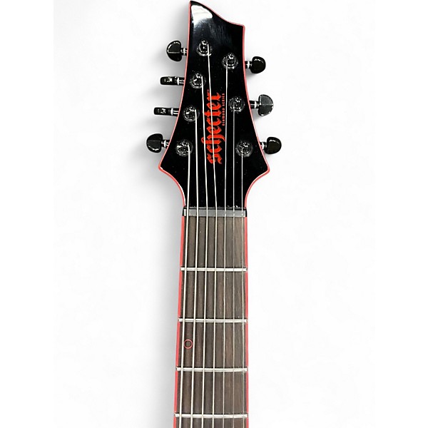 Used Schecter Guitar Research SUNSET 7 BLACK Solid Body Electric Guitar