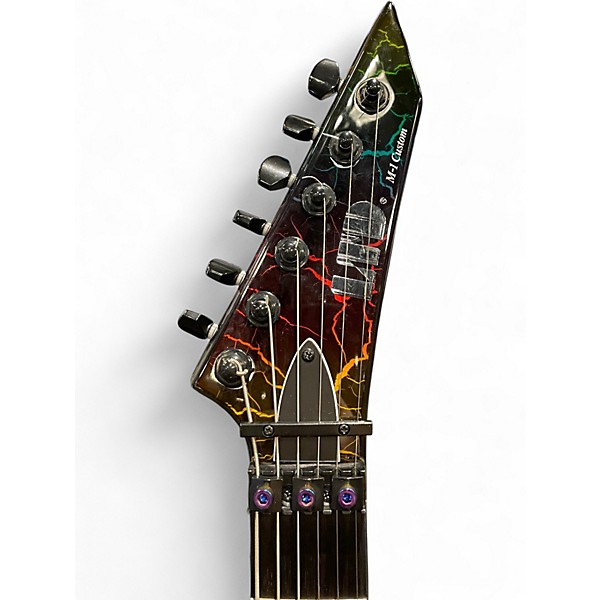 Used Ltd M-1 Custom Rainbow Crackle Solid Body Electric Guitar
