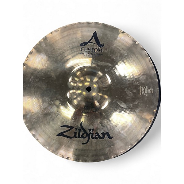 Used Zildjian 14in A Custom Mastersound Hi Hat Pair Cymbal