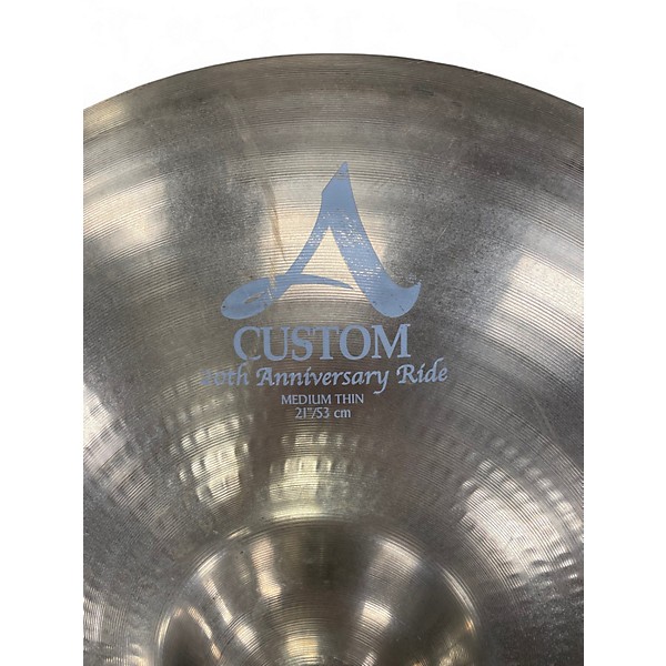 Used Zildjian 21in A Custom 20th Anniversary Ride Cymbal