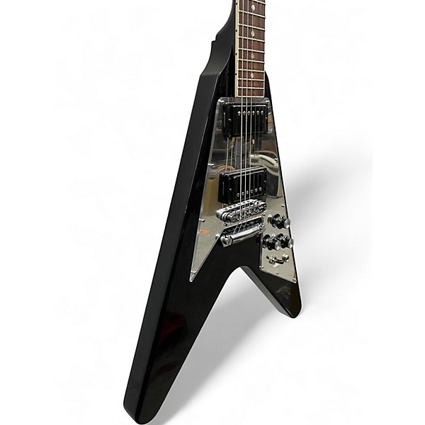 Used 2022 Gibson 70'S FLYING V MIRROR BLACK Solid Body Electric Guitar