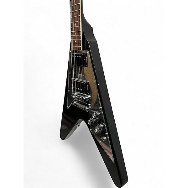 Used 2022 Gibson 70'S FLYING V MIRROR BLACK Solid Body Electric Guitar