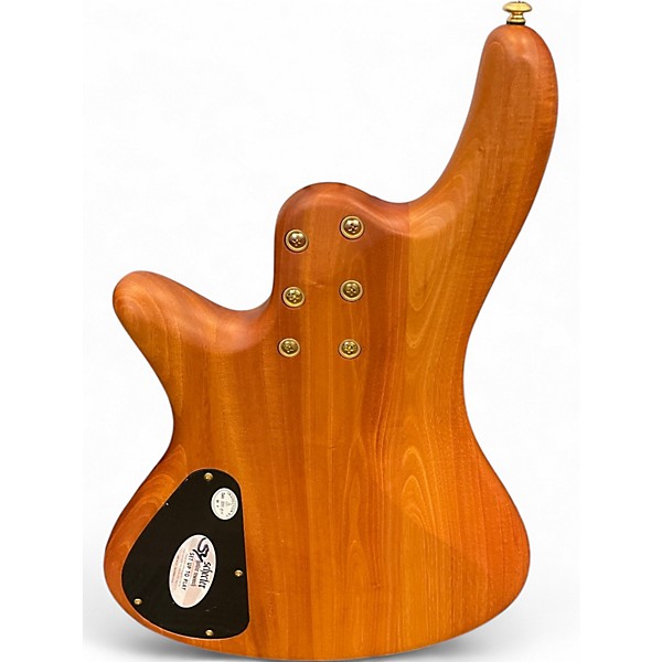 Used Schecter Guitar Research Diamond Passive Custom natural satin Electric Bass Guitar