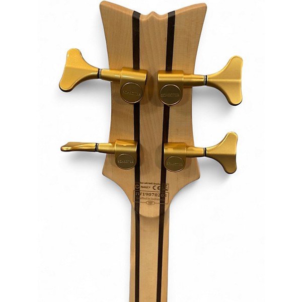 Used Schecter Guitar Research Diamond Passive Custom natural satin Electric Bass Guitar