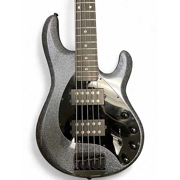 Used Ernie Ball Music Man StingRay 5 Special HH Charcoal Sparkle Electric Bass Guitar