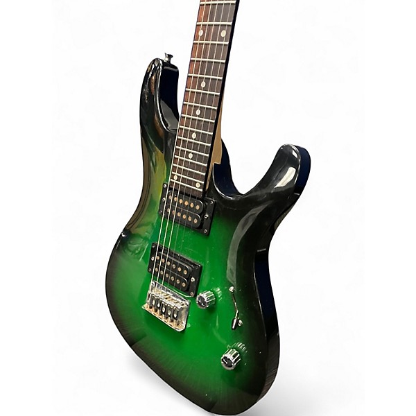 Used Ibanez GS121 Metallic Green Sunburst Solid Body Electric Guitar