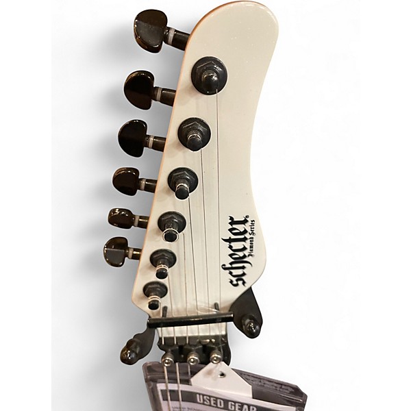 Used Schecter Guitar Research sunvalley super shredder metallic white Solid Body Electric Guitar