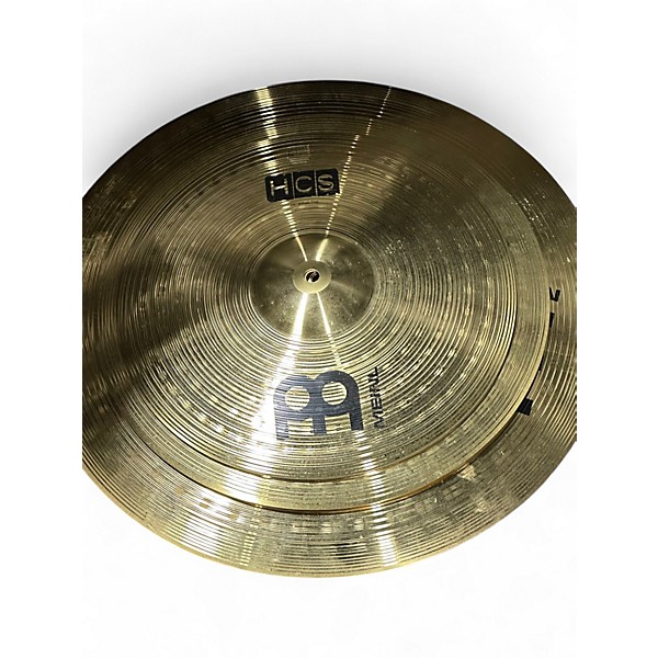 Used MEINL 14in HCS Hi Hat Crash Ride Set Cymbal