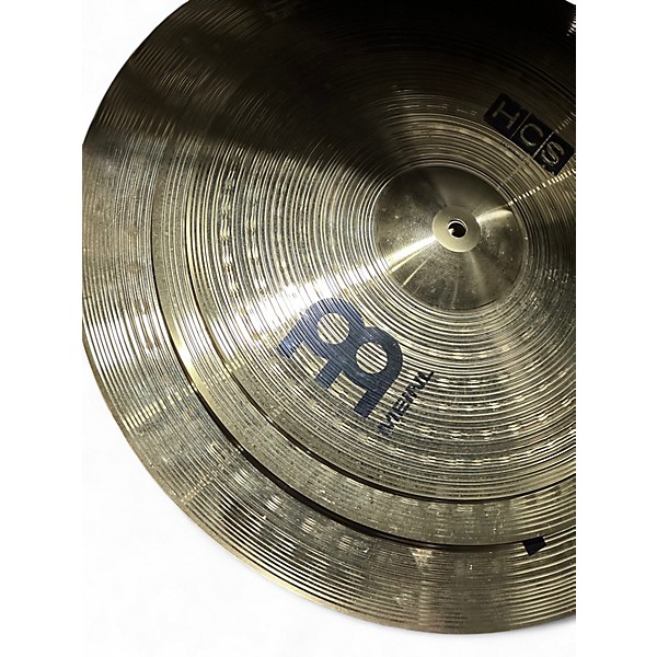 Used MEINL 14in HCS Hi Hat Crash Ride Set Cymbal