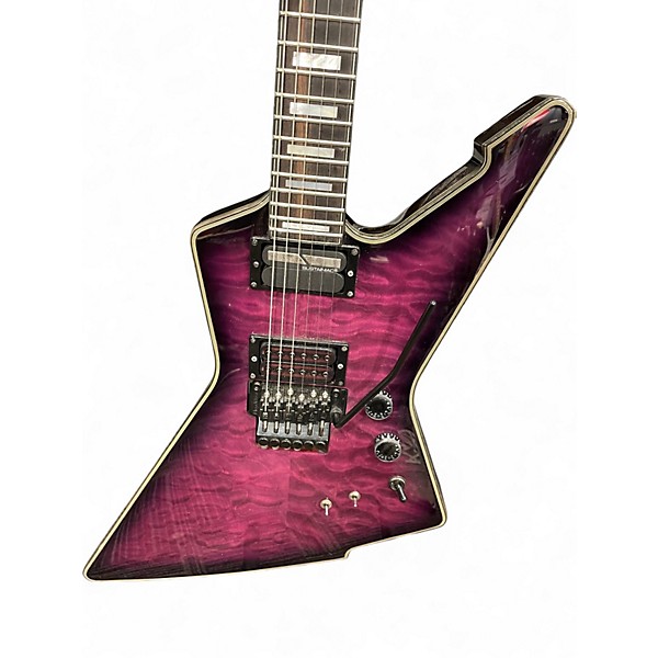 Used Schecter Guitar Research E-1 FR S Special Edition  Trans Purple  Solid Body Electric Guitar