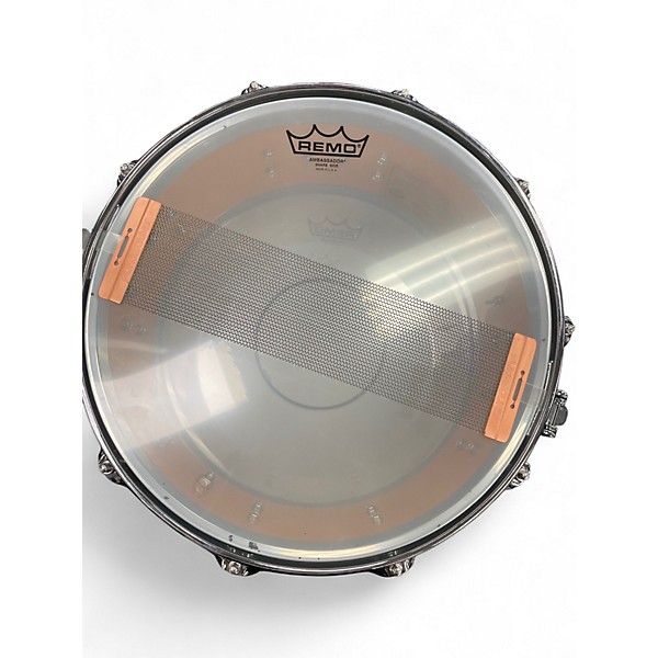 Used DW 6.5X14 Collector's Series Exotic Edge Snare Mapa Burl Candy Burst Drum