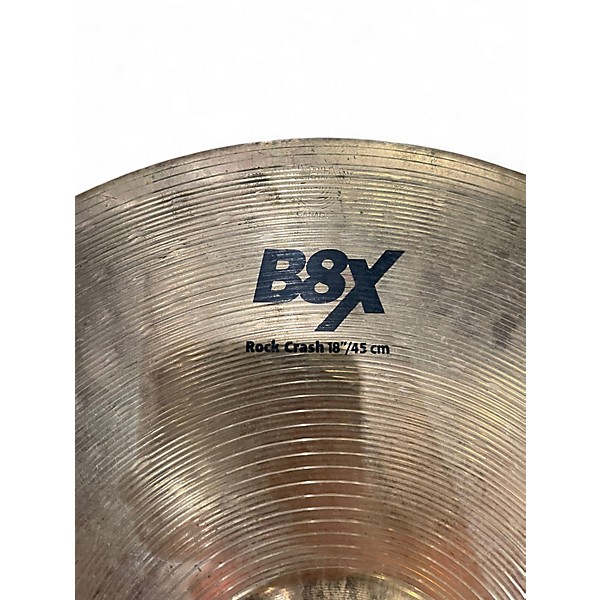 Used SABIAN 18in B8X ROCK CRASH Cymbal