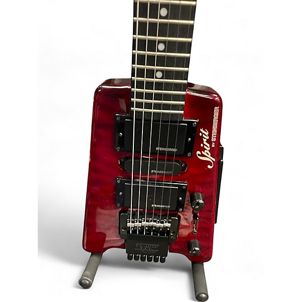 Used Steinberger SPIRIT GT PRO RED QUILT Solid Body Electric Guitar