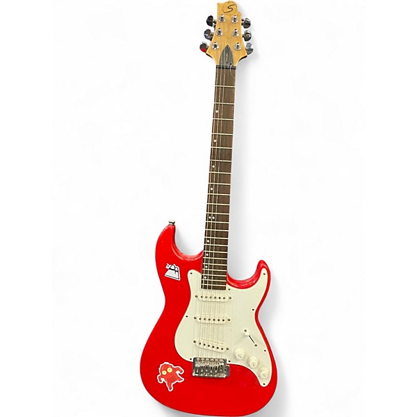 Used Greg Bennett Design by Samick malibu red Solid Body Electric Guitar