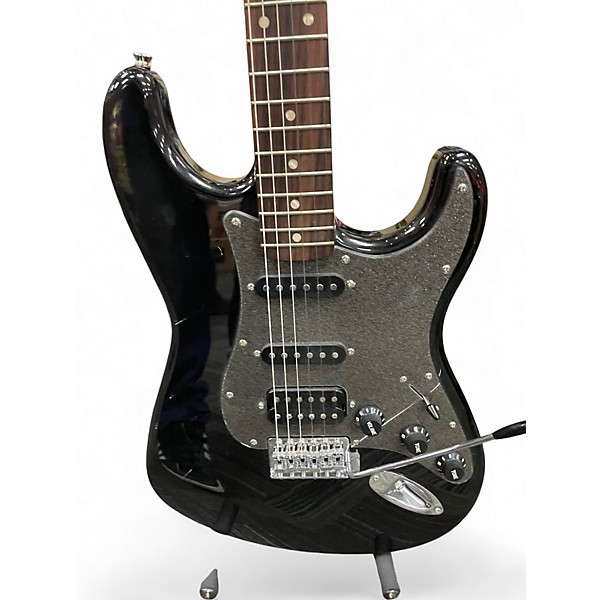 Used Squier HSS Bullet Strat black Solid Body Electric Guitar