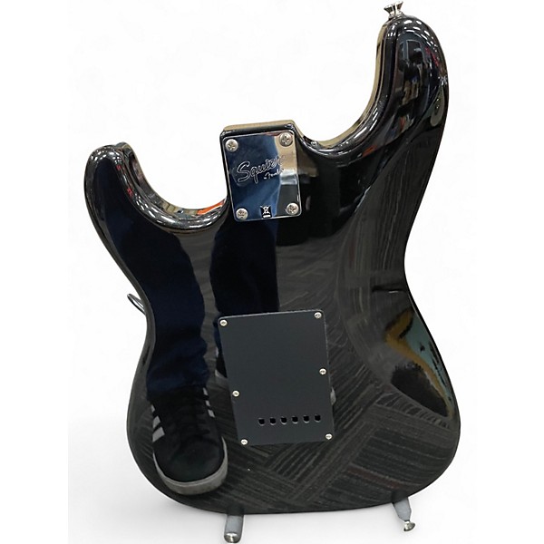 Used Squier HSS Bullet Strat black Solid Body Electric Guitar