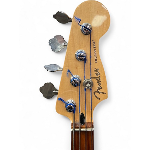 Used 2019 Fender Player Precision Bass Black Electric Bass Guitar