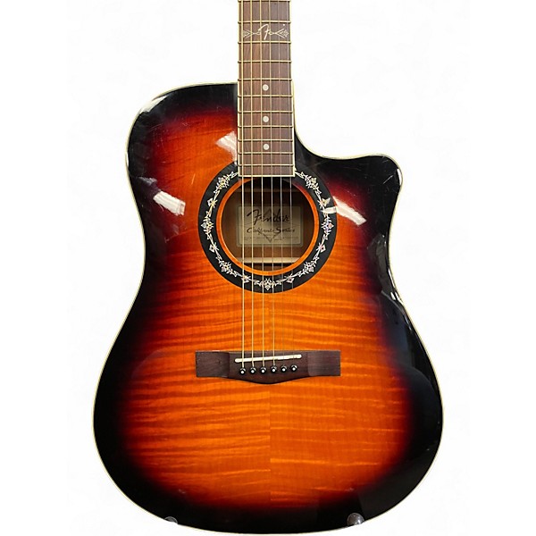 Used 2020s Fender T Bucket 300CE 3 Tone Sunburst Acoustic Electric Guitar