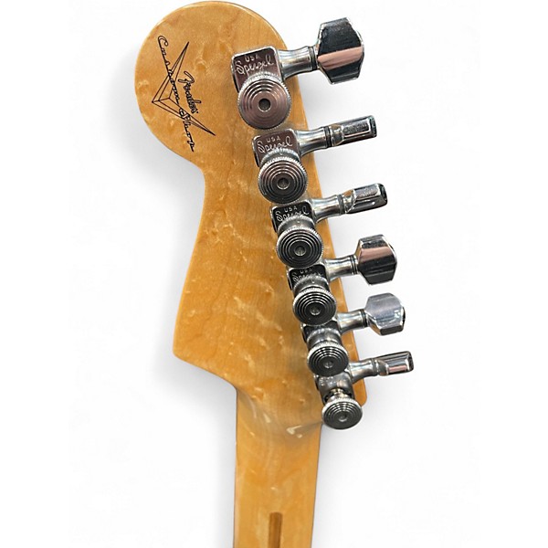 Used Fender Custom Classic Stratocaster Olympic White Solid Body Electric Guitar