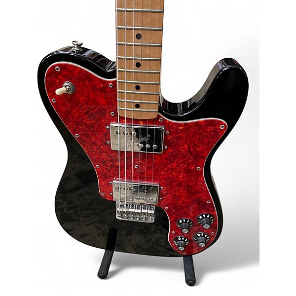 Used 2008 Fender Classic Series '72 Telecaster Deluxe Black Solid Body Electric Guitar