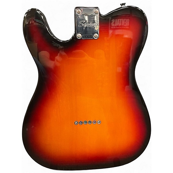 Used Squier AFFINITY TELECASTER THINLINE 2 Tone Sunburst Solid Body Electric Guitar
