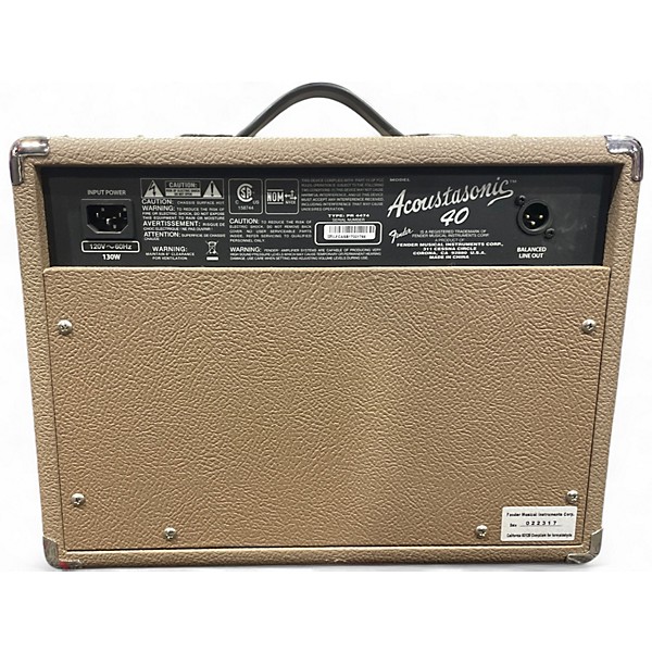 Used Fender Acoustasonic 40 Acoustic Guitar Combo Amp