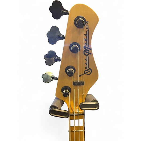 Used Bassmods EF4 Matte Black Electric Bass Guitar