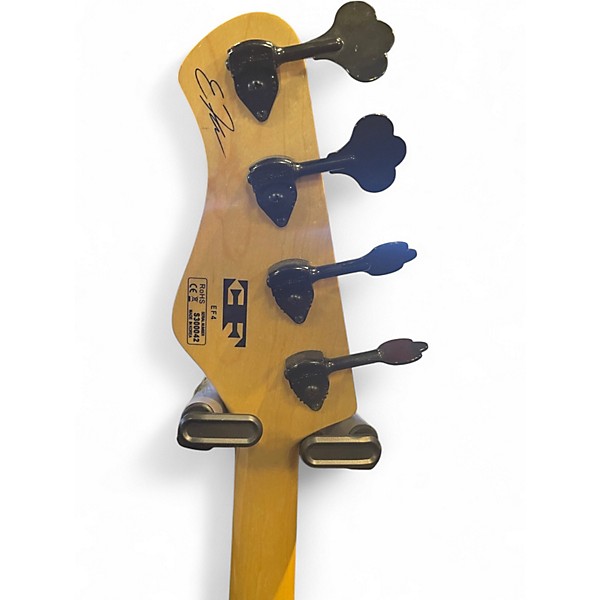 Used Bassmods EF4 Matte Black Electric Bass Guitar