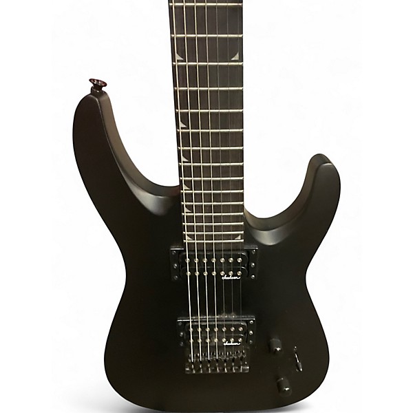 Used Jackson JS22-7 Dinky 7 String Satin Black Solid Body Electric Guitar