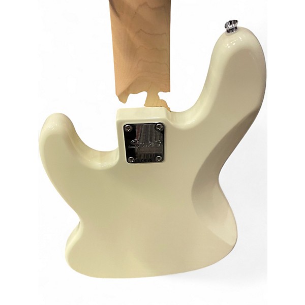 Used Squier Affinity Jazz Bass V 5 String Olympic White Electric Bass Guitar