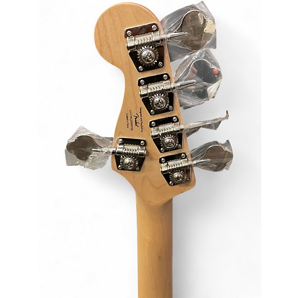 Used Squier Affinity Jazz Bass V 5 String Olympic White Electric Bass Guitar