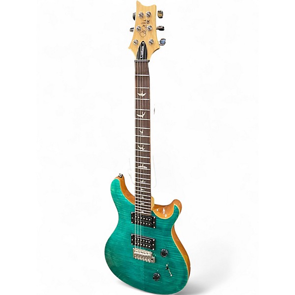Used PRS SE Custom 24 Turquoise Solid Body Electric Guitar