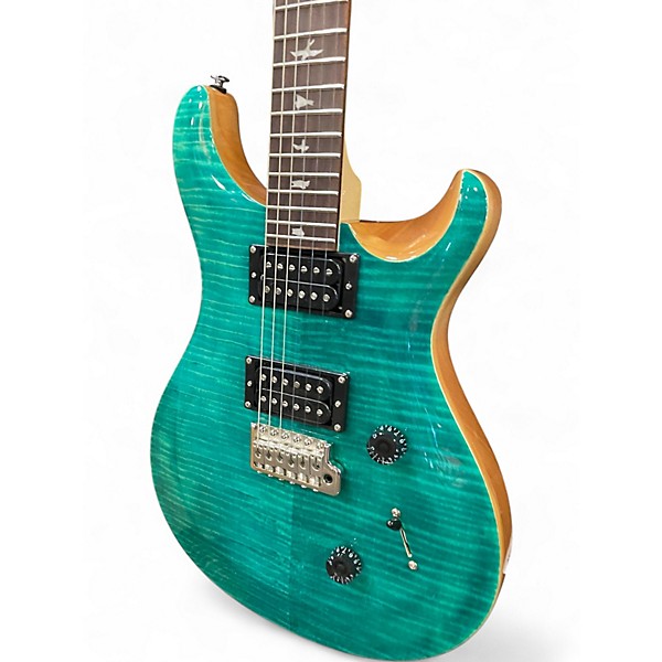 Used PRS SE Custom 24 Turquoise Solid Body Electric Guitar