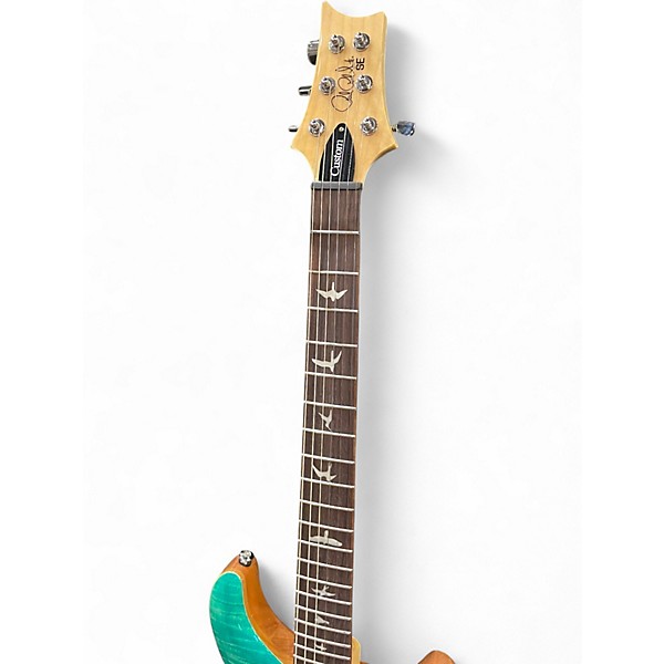 Used PRS SE Custom 24 Turquoise Solid Body Electric Guitar